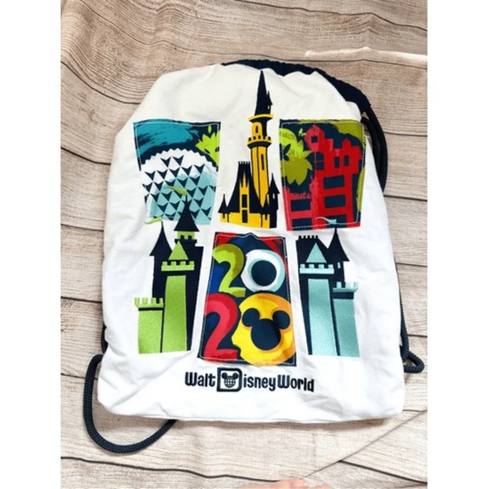 Disney Parks Walt Disney‎ World 2020 Cinch Sack Tote Backpack